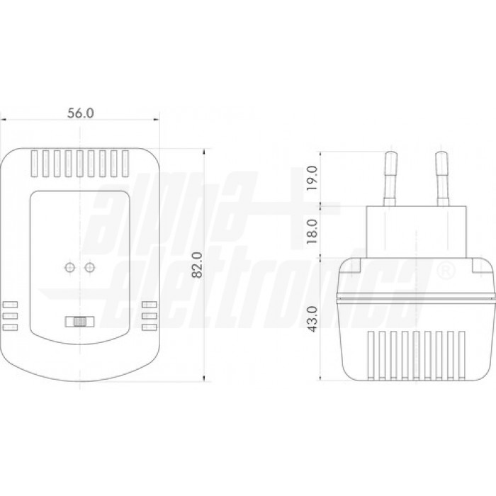 KCP0600/U1 Carica batteria Piombo 2-6-12Vdc - 600 mA - immagine 2