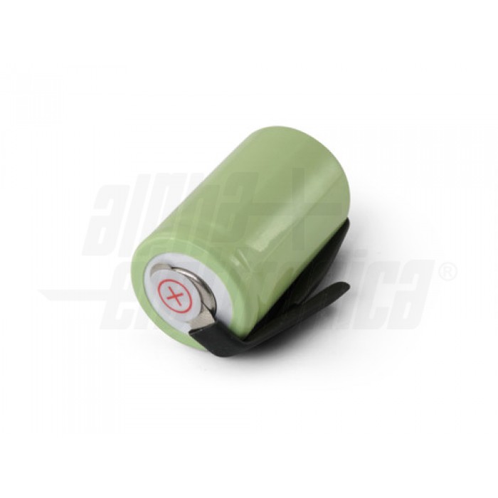 Batteria Ni-Mh 1/2 A 1,2V 1000mAh - ricaricabile con lamelle a saldare