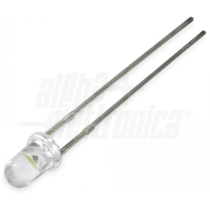 Diodo Led diametro 3mm - Alta luminosità - ROSSO