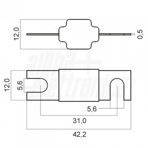 Fusibile per applicazione fotovoltaico / per trazione - 32V - 50A - immagine 2