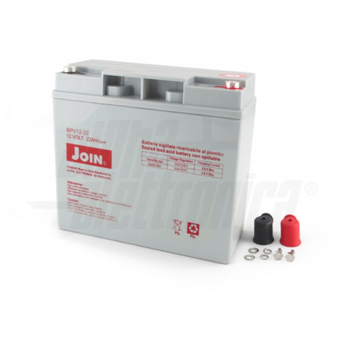 BPV12-22 Batteria al piombo 12V 22Ah - AGM a vite M5 VRLA - Trazione
