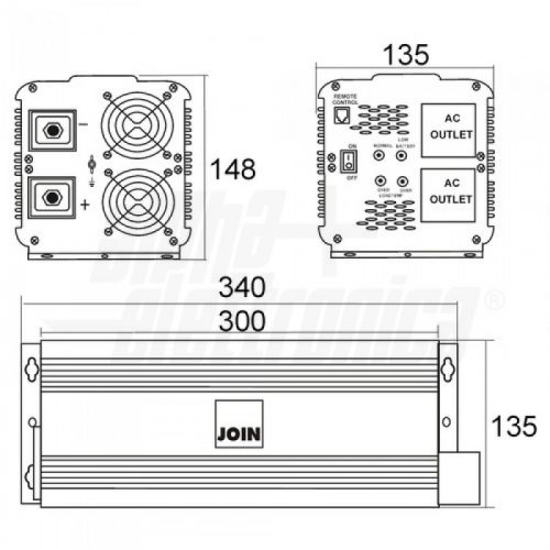 Kinv-2500-dimensioni