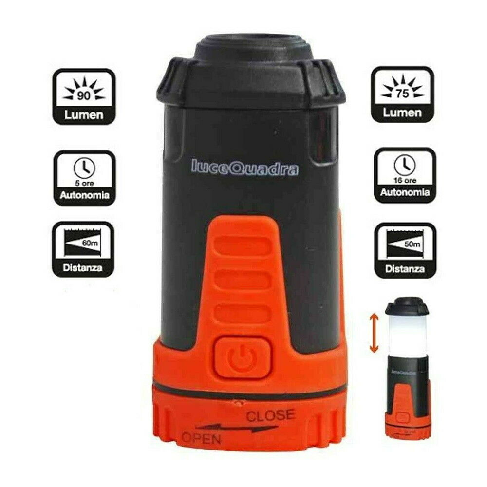 ROBO CAMPING LED - Torcia telescopica da campeggio con gancio e magnete