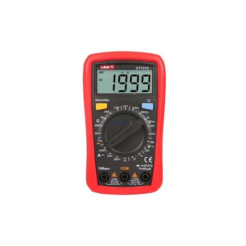 UT131C - Multimetro Digitale palmare con misura temperatura display LCD