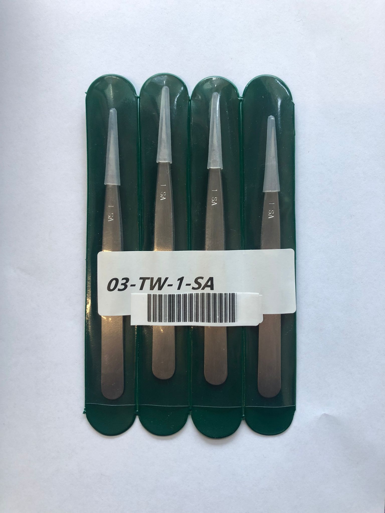 Pinzetta di precisione modello 1SA dritte a punta fine