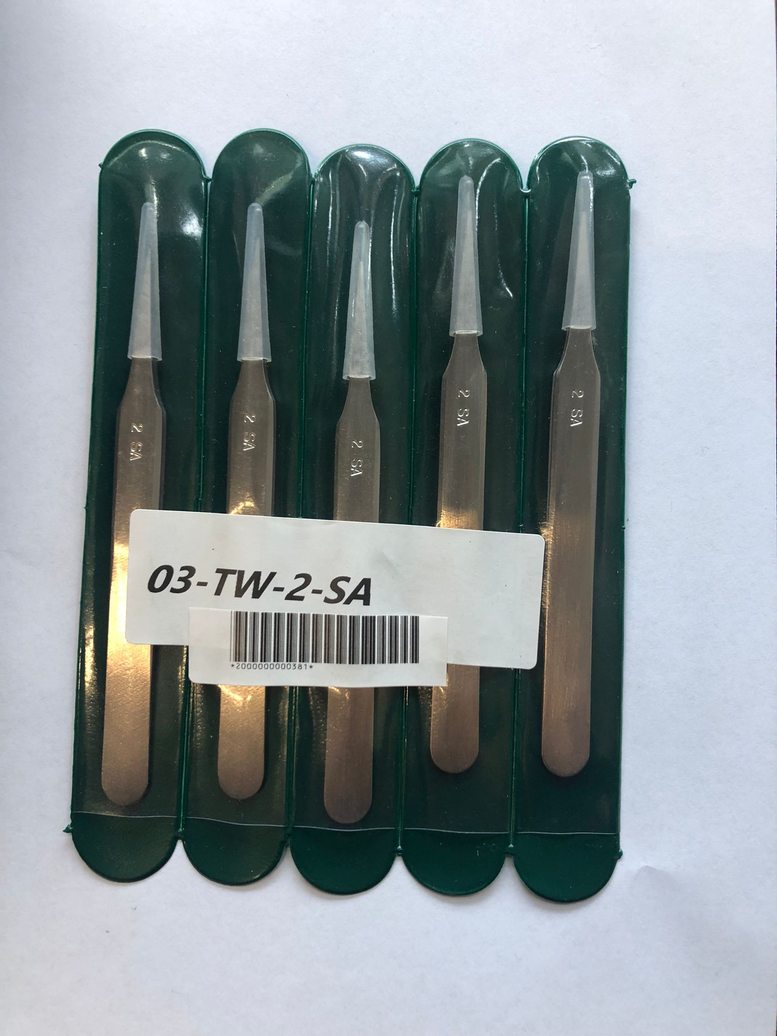 Pinzetta di precisione modello 2SA dritte a punta medio-fine