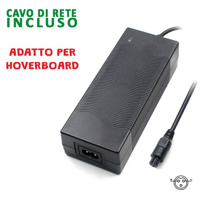 AP42V2 - Caricabatteria per pacchi batterie Hoverboard 42V 2A