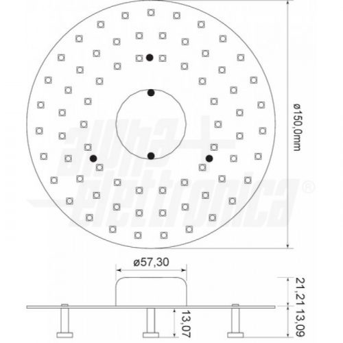 Circolina a Led - 18W - 230Vac - diametro 15cm - BIANCO NATURALE - immagine 2