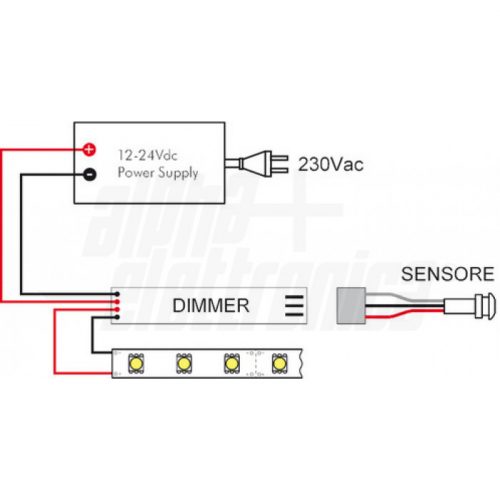Mini interruttore di prossimità per strisce Led Monocolore - immagine 2