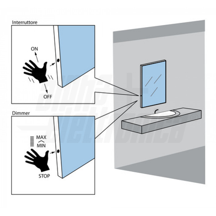 Sensore di prossimità on-off tramite rilevamento mano (+JO-CONTR-019/1) - immagine 2