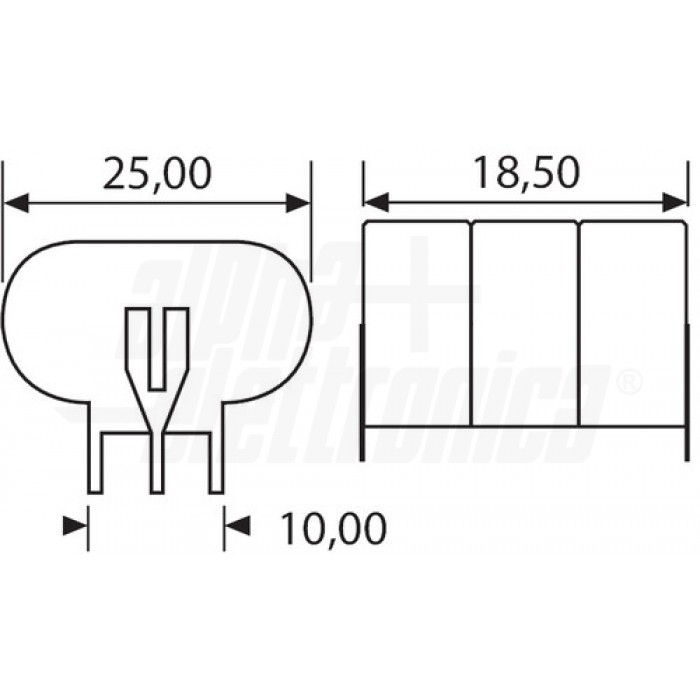 Pacco batteria Ni-Mh 3/160H 3,6V 160mAh - ricaricabile pin per PCB - immagine 2