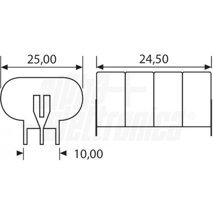 Pacco batterie 4/160H Ni-Mh 4,8V 160mAh - ricaricabile pin per PCB - immagine 2