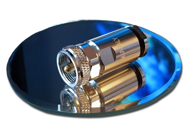 Connettore UHF Maschio PL259 a saldare per cavo 10mm - mod. EVOLUTION