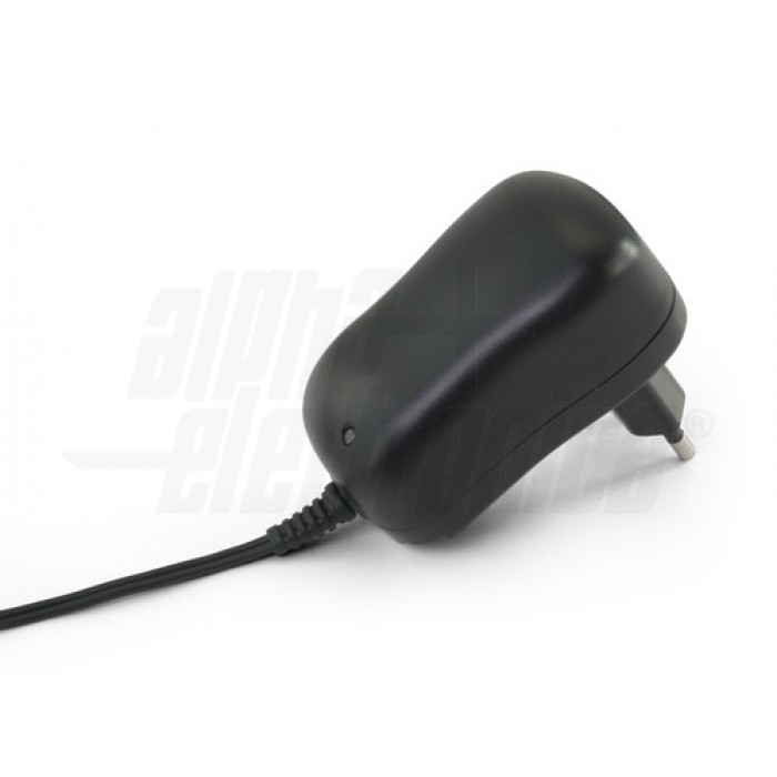 Carica batteria Piombo 12Vdc - 1000 mA - connettore 5,5x2,1mm e pinzette