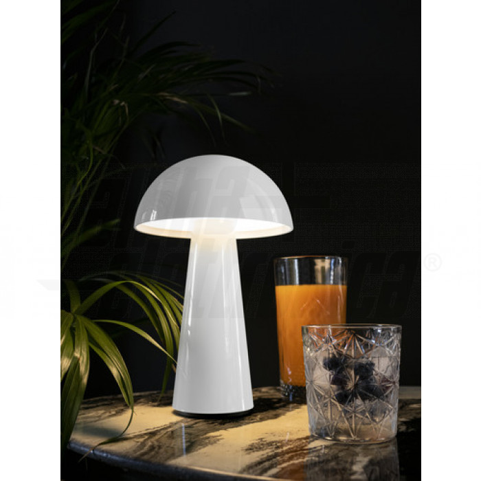 Lampada da tavolo a LED a batteria portatile - Serie Sunset - BIANCA - immagine 2