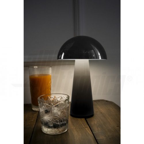Lampada da tavolo a LED a batteria portatile - Serie Sunset - NERA - immagine 2