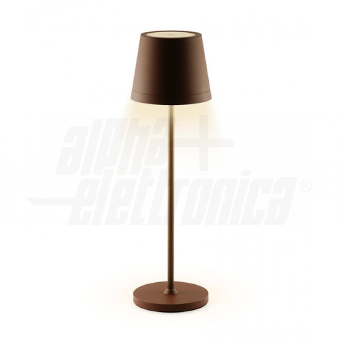 Lampada da tavolo a LED a batteria portatile - Serie Plana - CORTEN