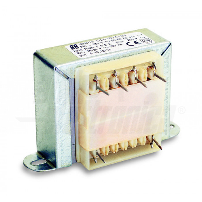 Trasformatore per PCB 16W - 6+6V da circuito stampato o a pannello
