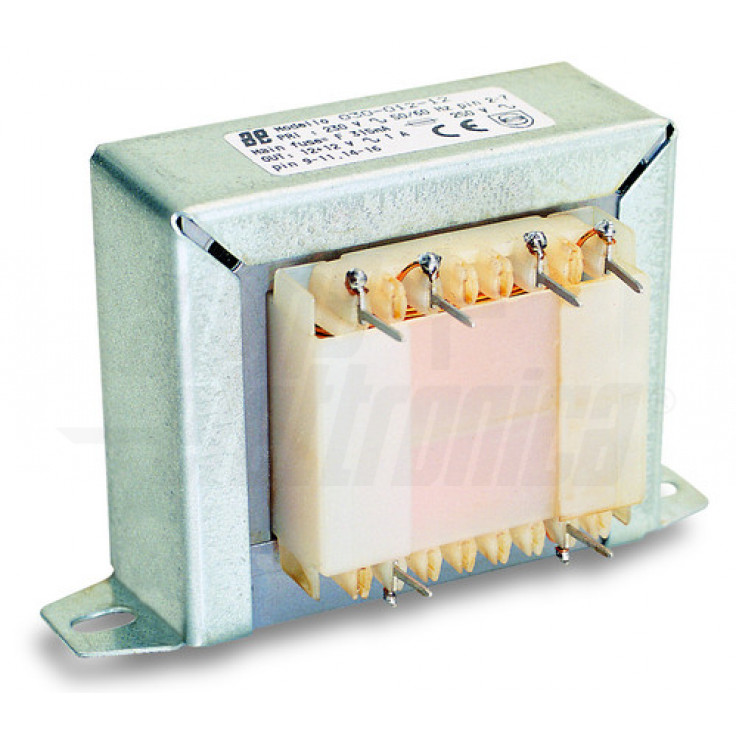Trasformatore per PCB 30W - 12+12V da circuito stampato o a pannello