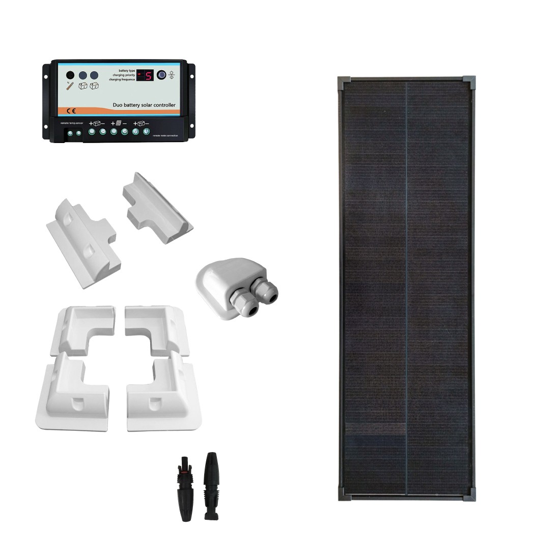 Kit fotovoltaico per camper da 60Wp modello BASE