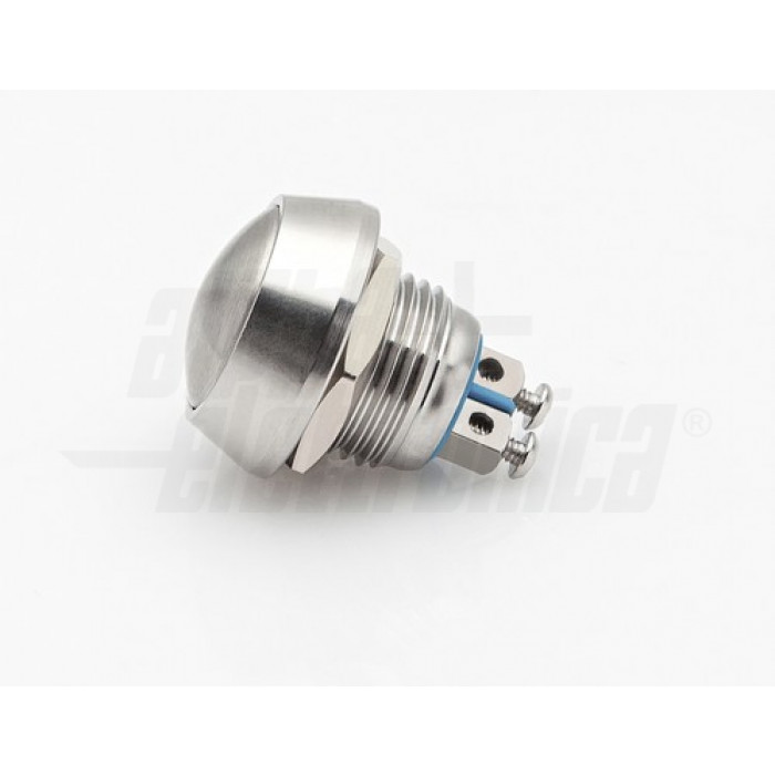 Pulsante LUCIDO foro 12.5mm terminali a vite IP65 OFF/(ON) N.A. - immagine 2