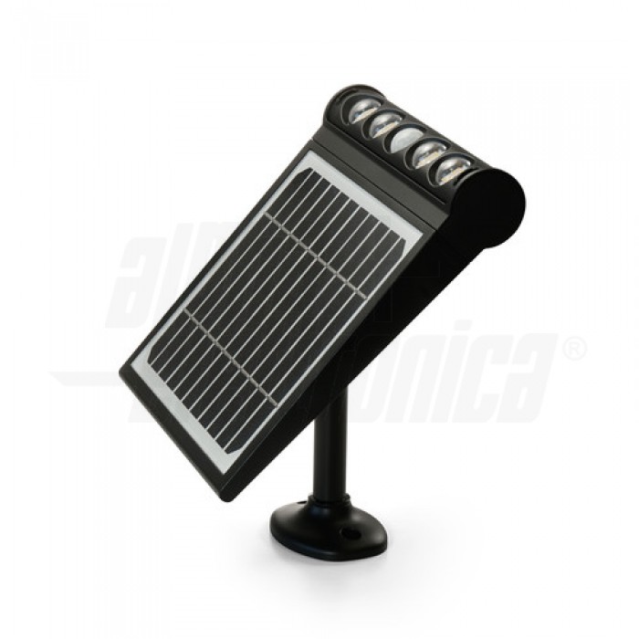 Proiettore solare Led 8W - Sensore PIR - Ricaricabile - Bianco naturale