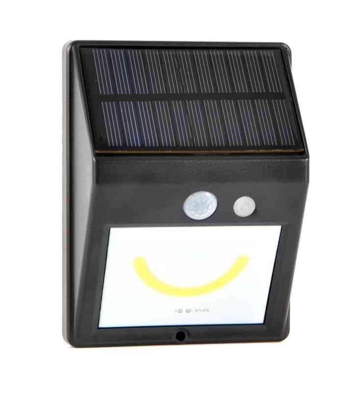 SMILE SOLAR LIGHT Segnaposto solare con crepuscolare e sensore movimento