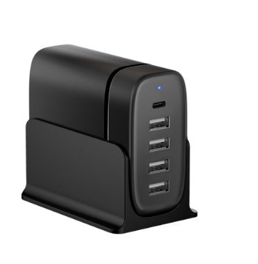 AP4USB-TC Adattatore da rete 100-240V, 4 USB Type-A, 1 USB Type-C