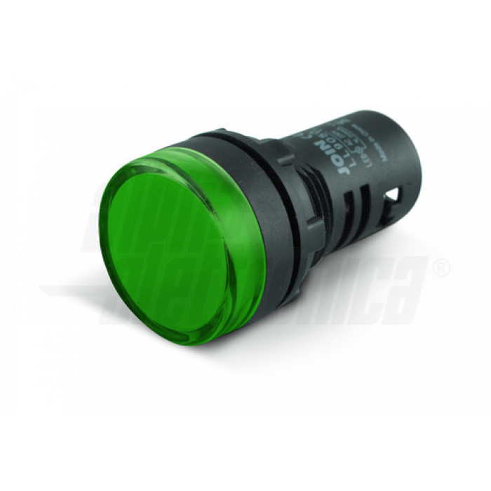 Indicatore Led da pannello - 24Vac/dc - Verde