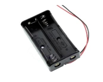 Portapile per 2 batterie 18650