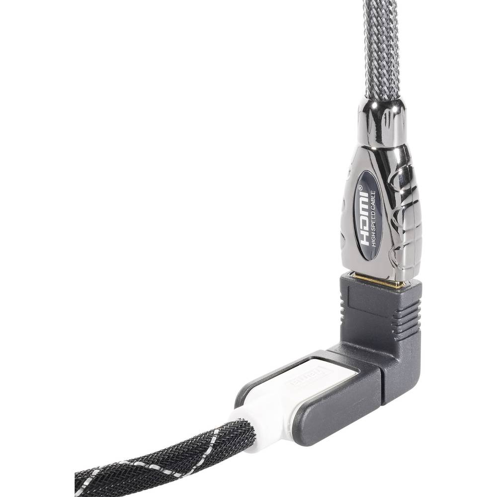 HDMI Adattatore angolato 90° contatti connettore dorati - immagine 2