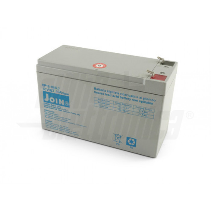 BP12-10/6.3 Batteria al piombo 12V 10Ah - AGM faston 6.3mm