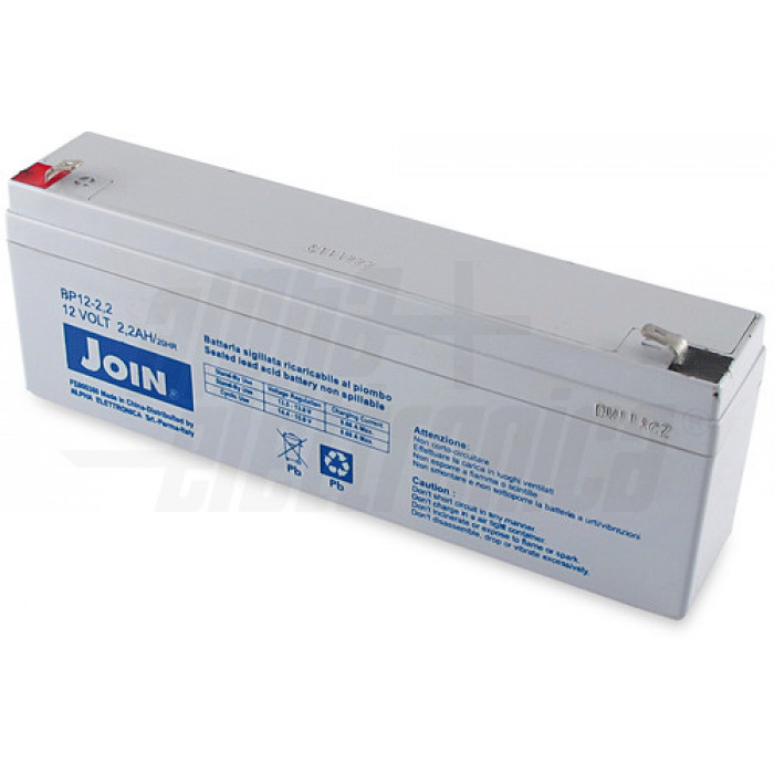 BP12-2,2 Batteria al piombo 12V 2,2Ah - AGM faston 4.8mm