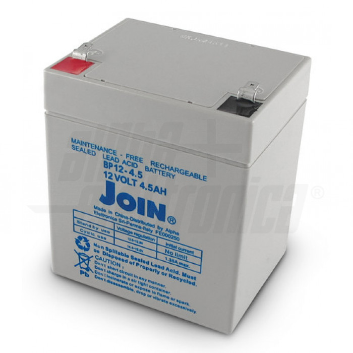 BP12-4,5 Batteria al piombo 12V 4,5Ah - AGM faston 4.8mm
