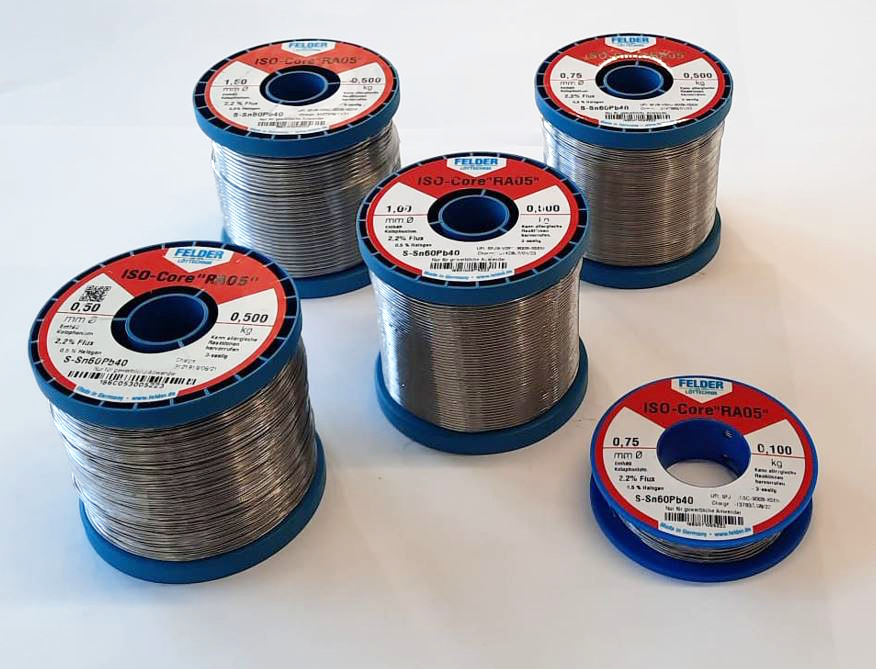 Filo Stagno FELDER RA05 Sn60Pb40 D. 1,50mm - Rocchetto 500gr