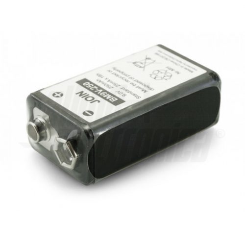 Batteria Ni-Mh 9V ricaricabile 250mAh contatti a pressione