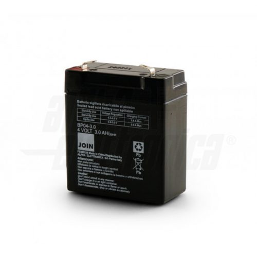 Batteria al piombo 4V 3,0Ah - AGM faston 4.8mm