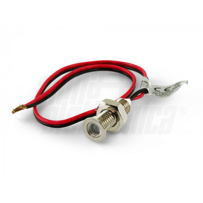 Faretto Led da incasso 0,2W - 12V - Bianco caldo - Grigio - Serie Cosmo