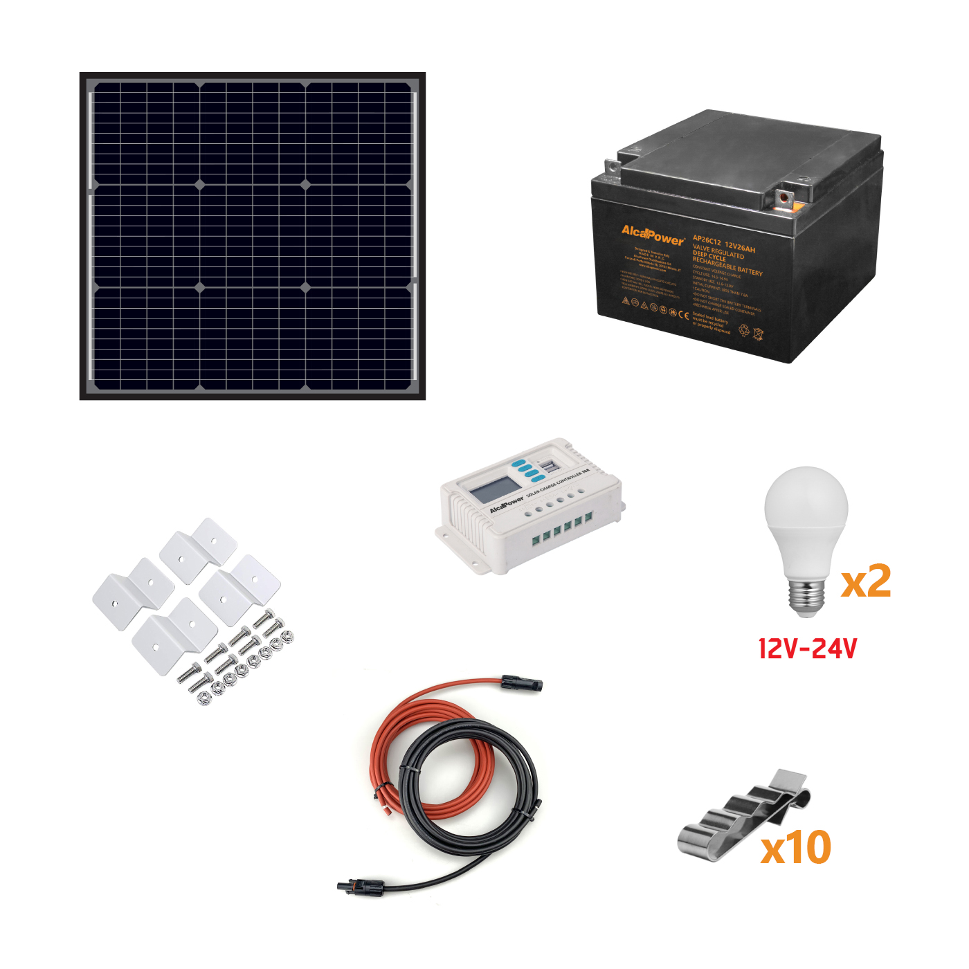 FV-KIT 50W - Kit Fotovoltaico a isola 50W