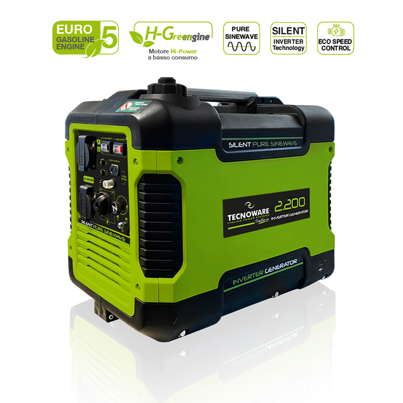 Generatore ad Inverter silenziato da 2200VA Accensione manuale