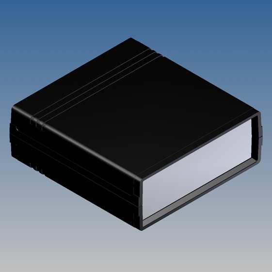 011.9 Contenitore in ABS con superfici opache e pannelli in alluminio