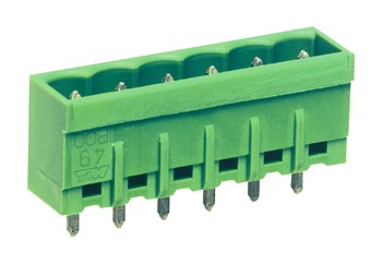 EUROPLUG connettori ad innesto maschio in asse 9 poli passo 5,08mm