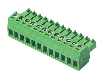 EUROPLUG connettori ad innesto maschio verticale 10 poli p. 3,81mm chius