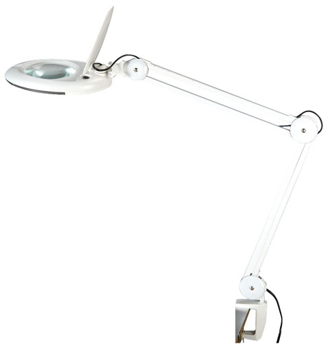 Lampada 80 led da lavoro con lente ingrandimento 5 diottrie