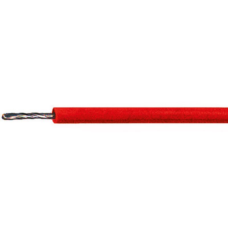 Cavo extraflessibile in rame stagnato 0.75mm ROSSO adatto puntali tester