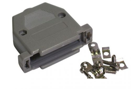 Conchiglia per connettore D-Sub 15 poli GRIGIO vite corta