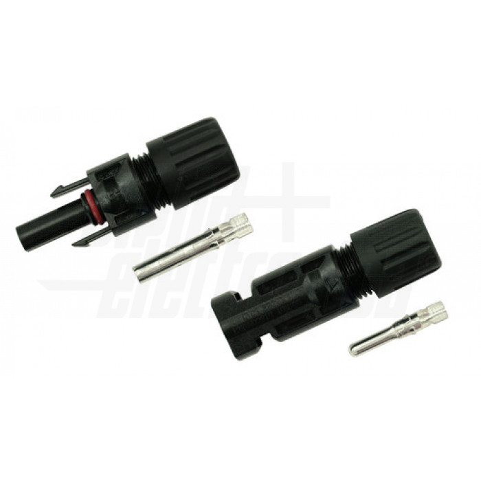 Coppia connettori Volanti Femmina Maschio 1000V per cavo 4-6mm