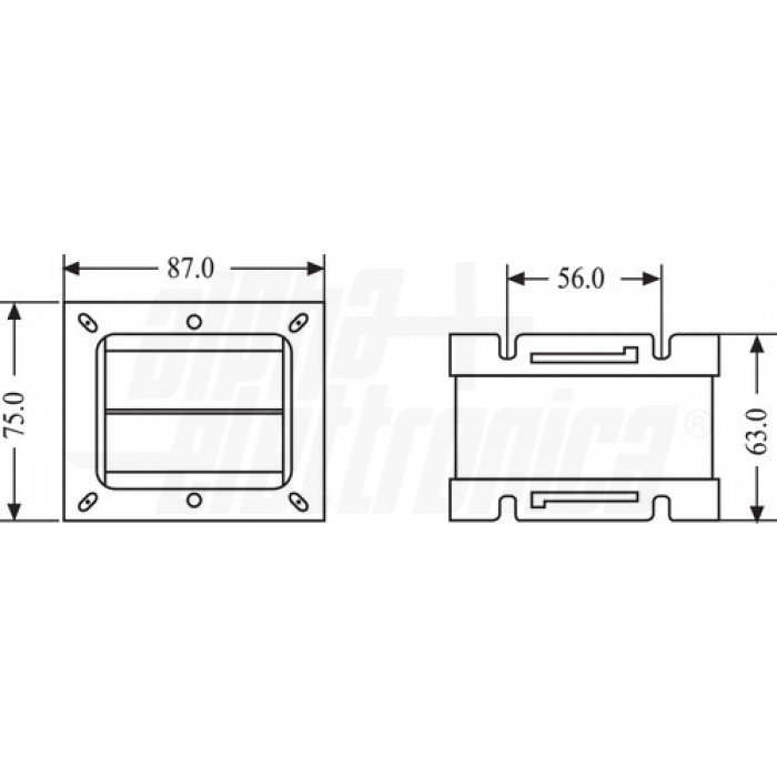 Trasformatore per PCB 55W – 24+24V da circuito stampato o a pannello - immagine 2