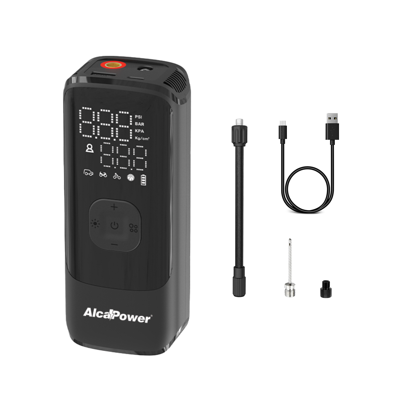 PA-1 Compressore d’aria portatile 150 PSI con Power Bank e Torcia