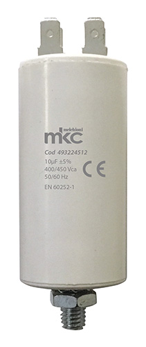 Condensatore di spunto 20uF 400/450V in polipropilene terminale faston